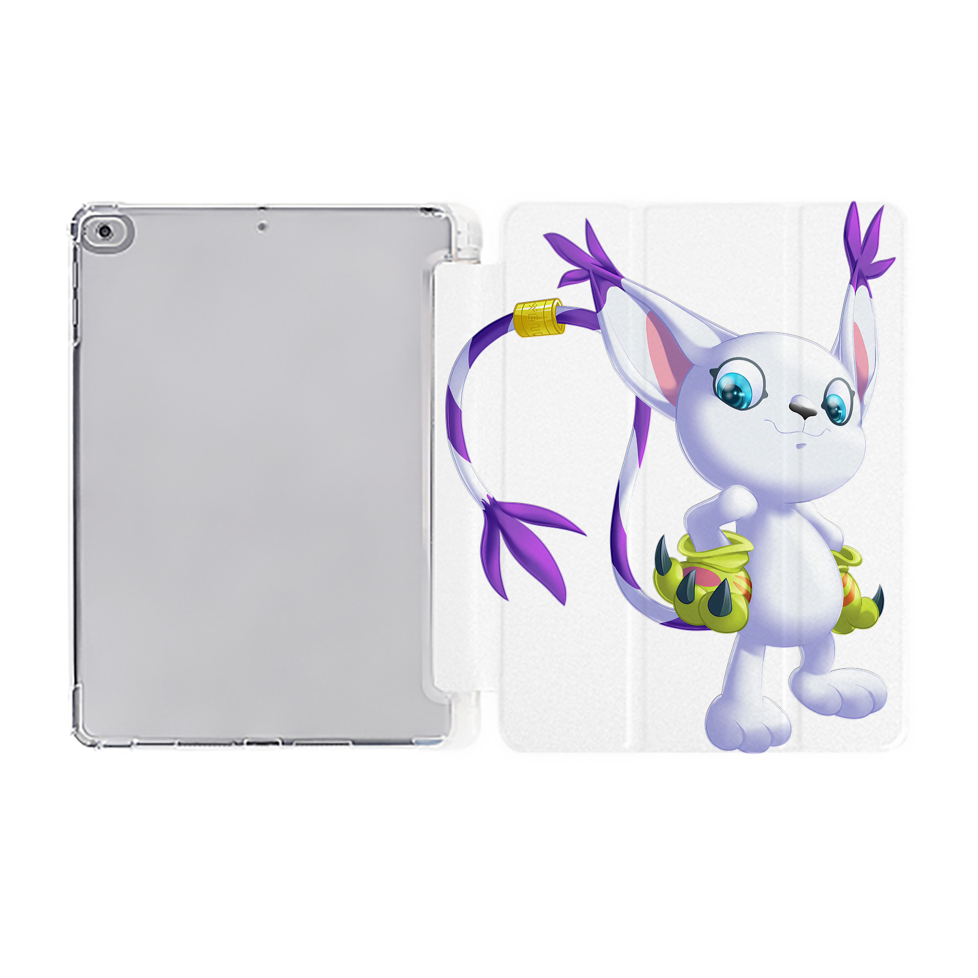 （画像用） Digimon デジタルモンスター/デジモン IPad ケース ペン収納付き 三つ折りスタンド PUレザー×シリコン 対応機種9.5/10.5/10.9インチ